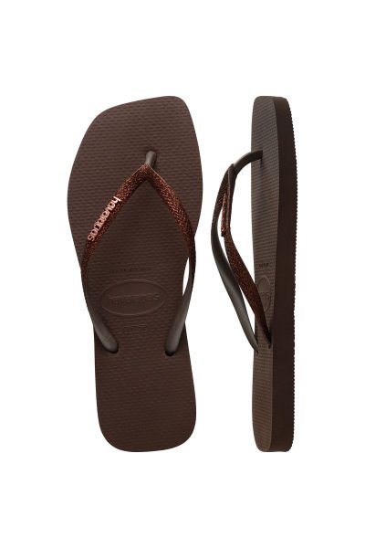 Havaianas Square Glitter Dark Brown 0727