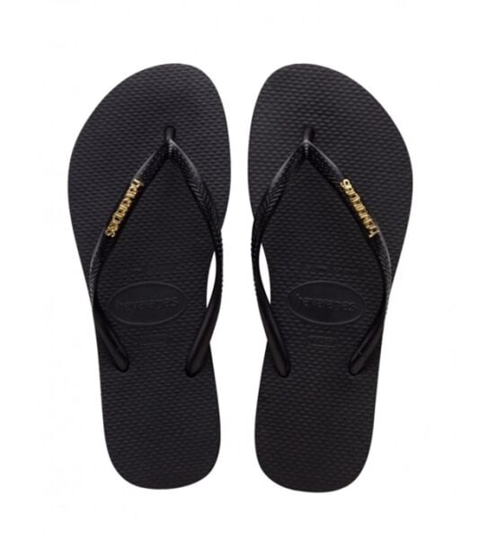 Havaianas Slim Logo Metallic Black/Gold 1924