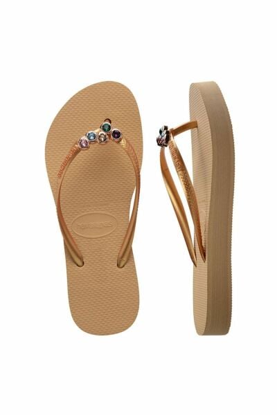 Havaianas Slim Flatform Luxury Golden Kadın Terlik 4148929-0570